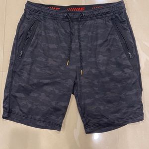 American Eagle black/grey camo print shorts